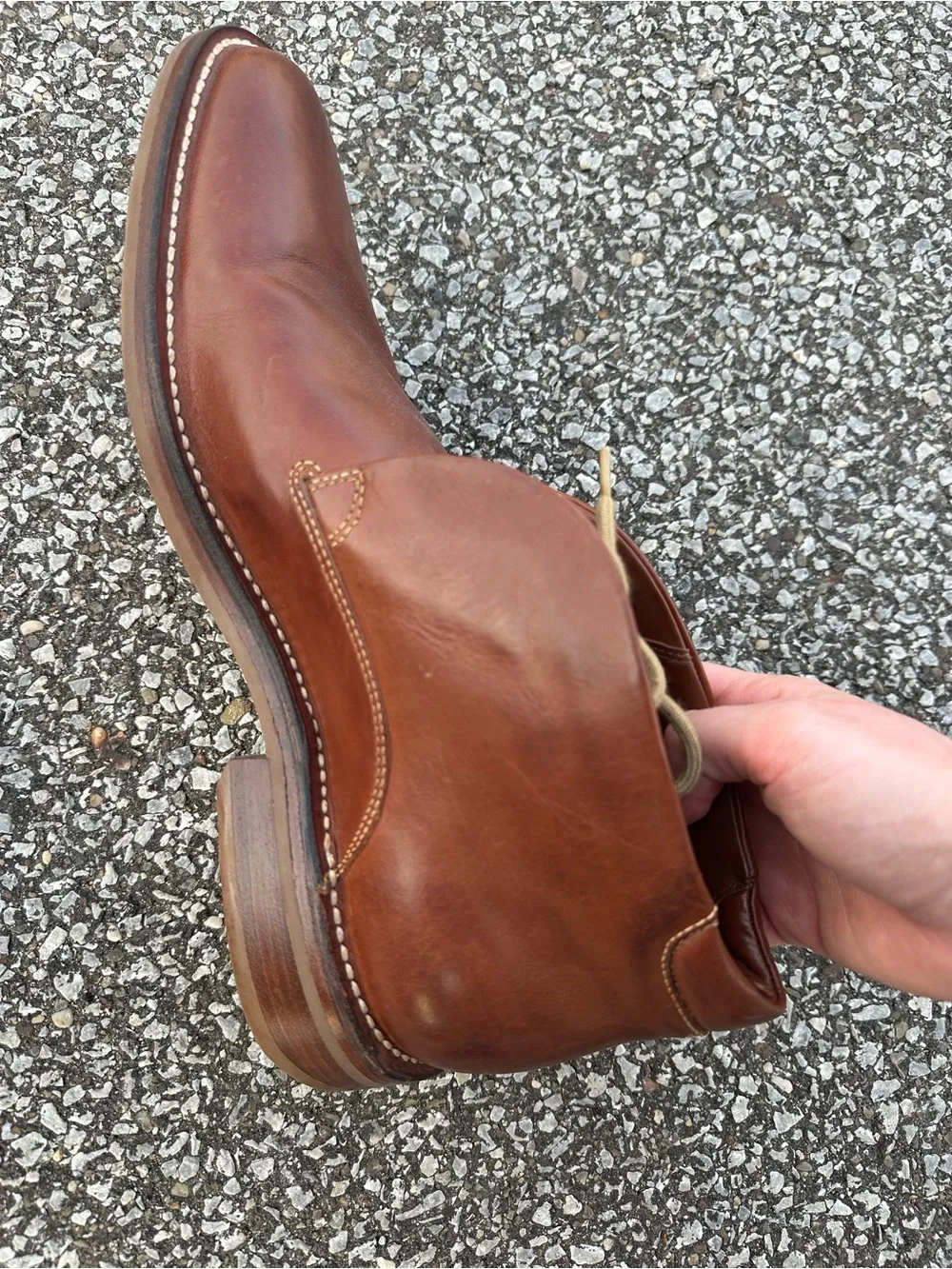 Cole Haan Men's Brown Leather Chukka Boots - Classic Casual Dress Shoe Size 11